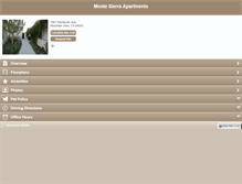 Tablet Screenshot of montesierraapts.com